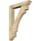 Ekena Millwork Merced Traditional Rough Sawn Bracket w/ Offset Brace, Douglas Fir, 6"W x 32"D x 44"H BKT0604X32X44MRC01RDF - alternate 1